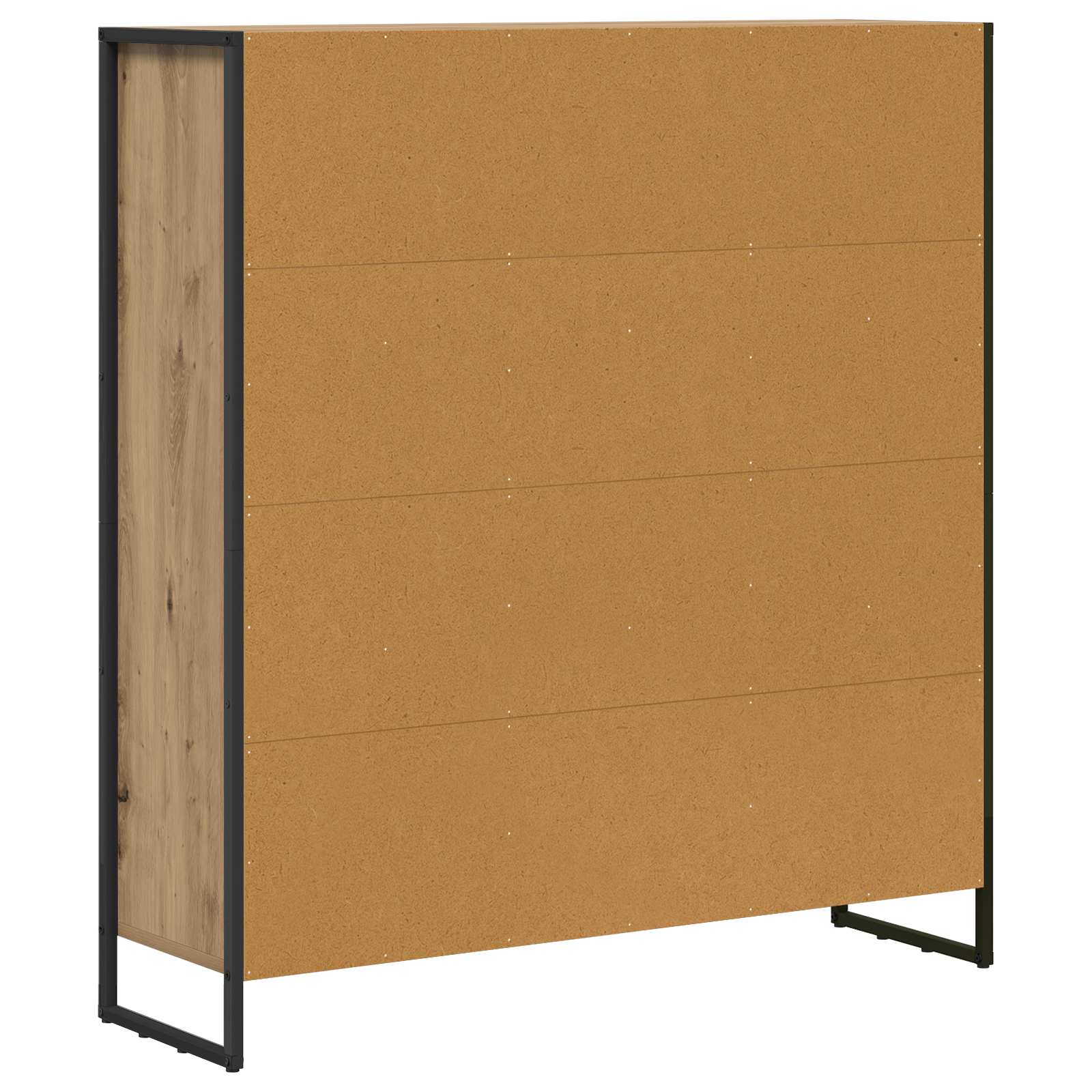 Bücherregal 2 pcs Schwarz Eichen-Optik 99,5 x 30 x 108 cm