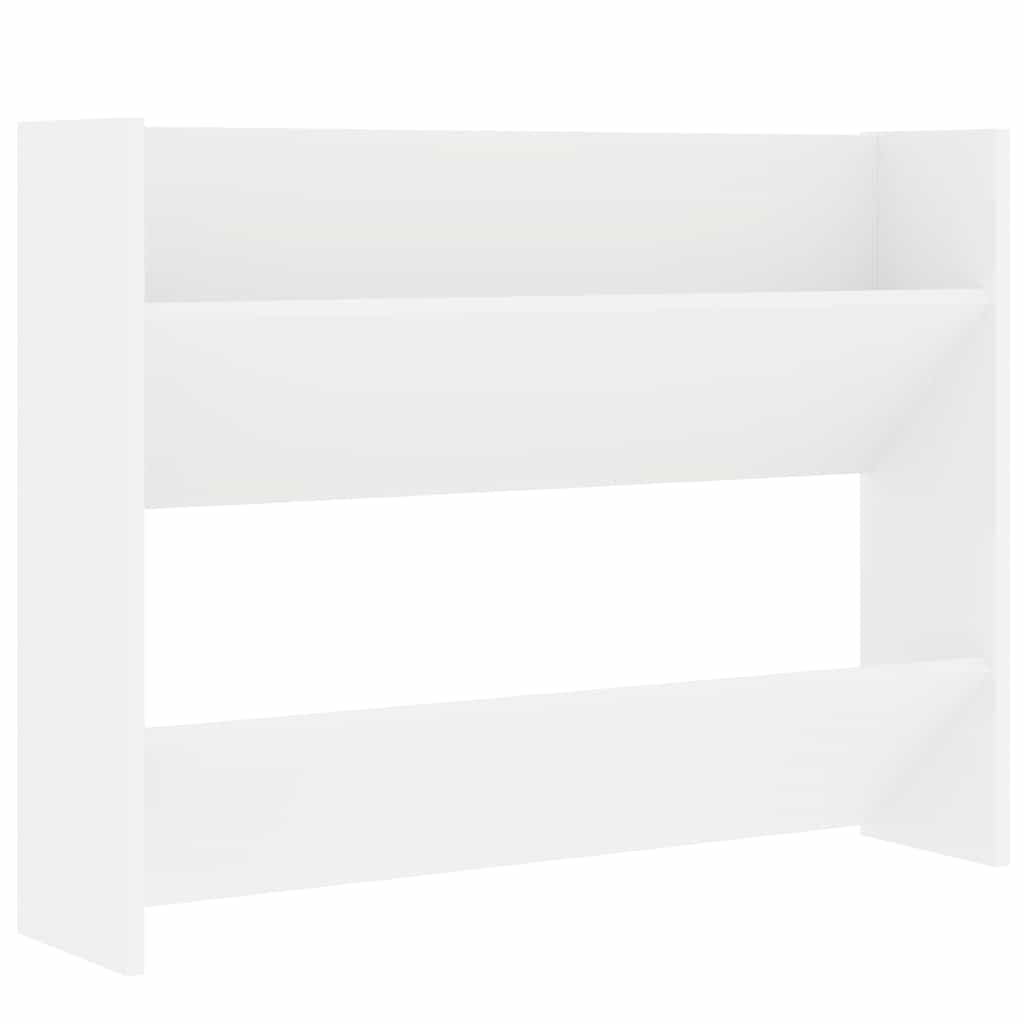 Wand-Schuhschränke 4 Stk. Weiß 60x18x60 cm Holzwerkstoff