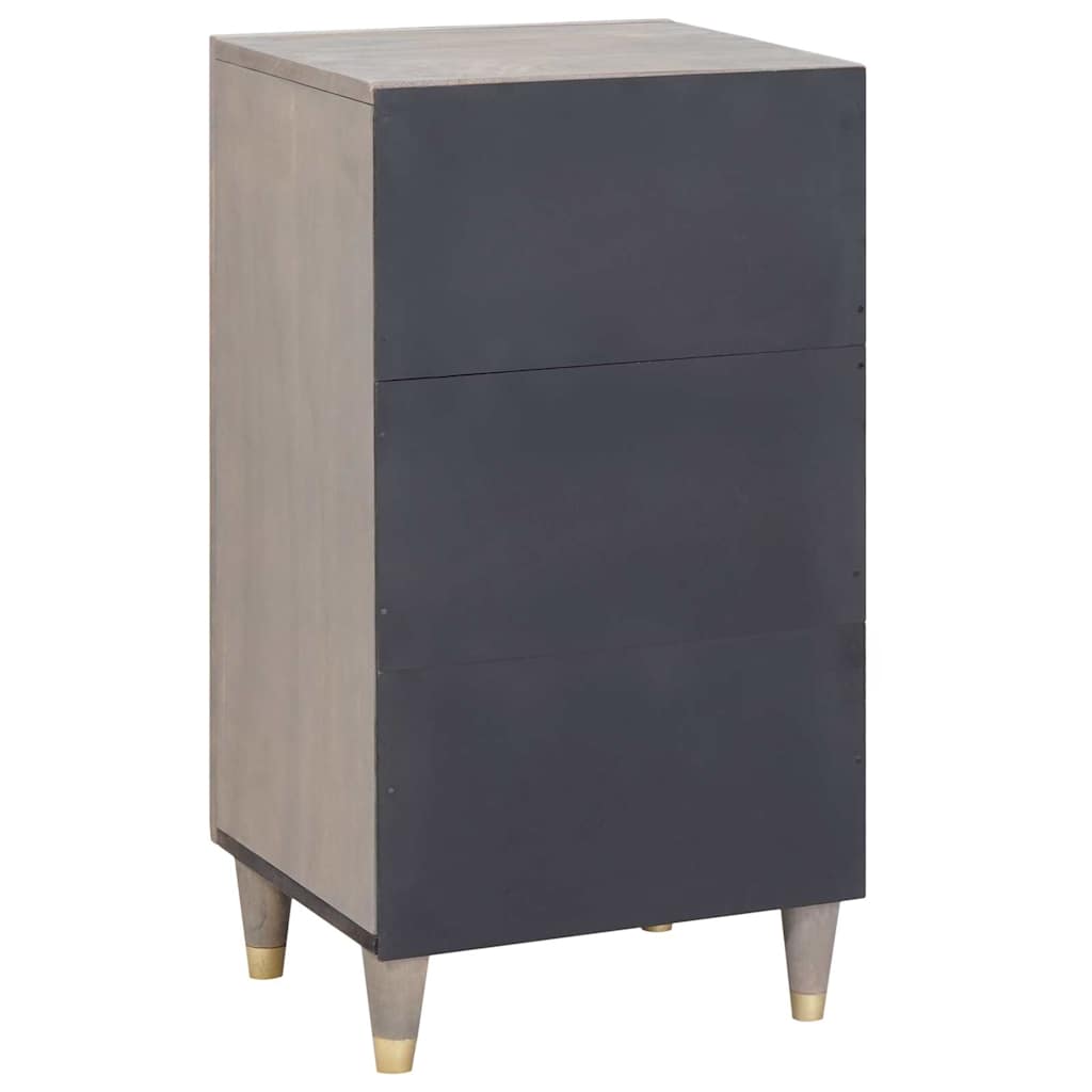 Sideboard mit Regal Braun 40 x 33 x 75 cm Massivholz Mango