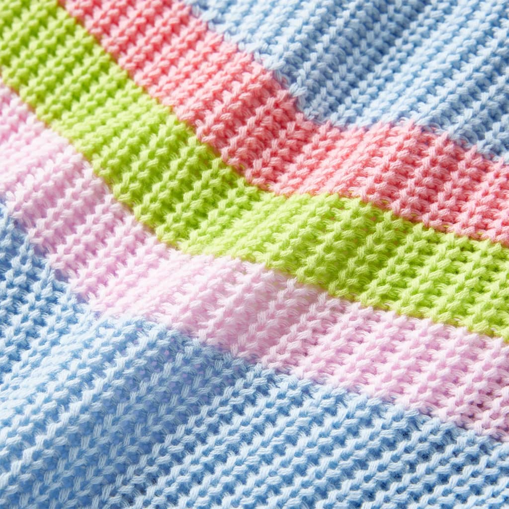 Kinderpullover Gestrickt Blau 116