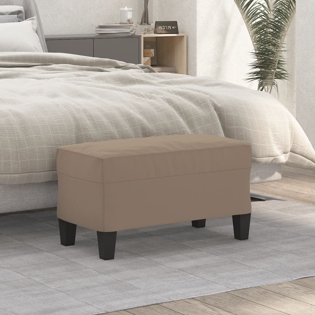 Sitzbank Hellgrau 70x35x41 cm Mikrofasergewebe