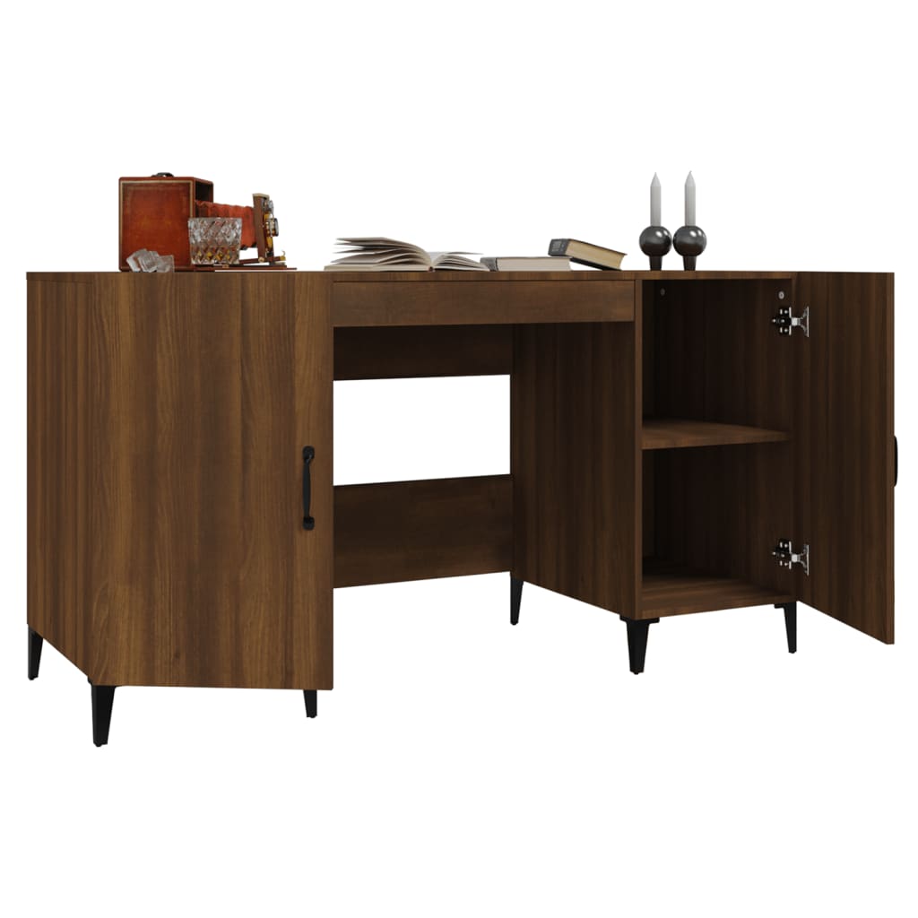Schreibtisch mit Tür Altholz 140 x 50 x 75 cm Holzwerkstoff