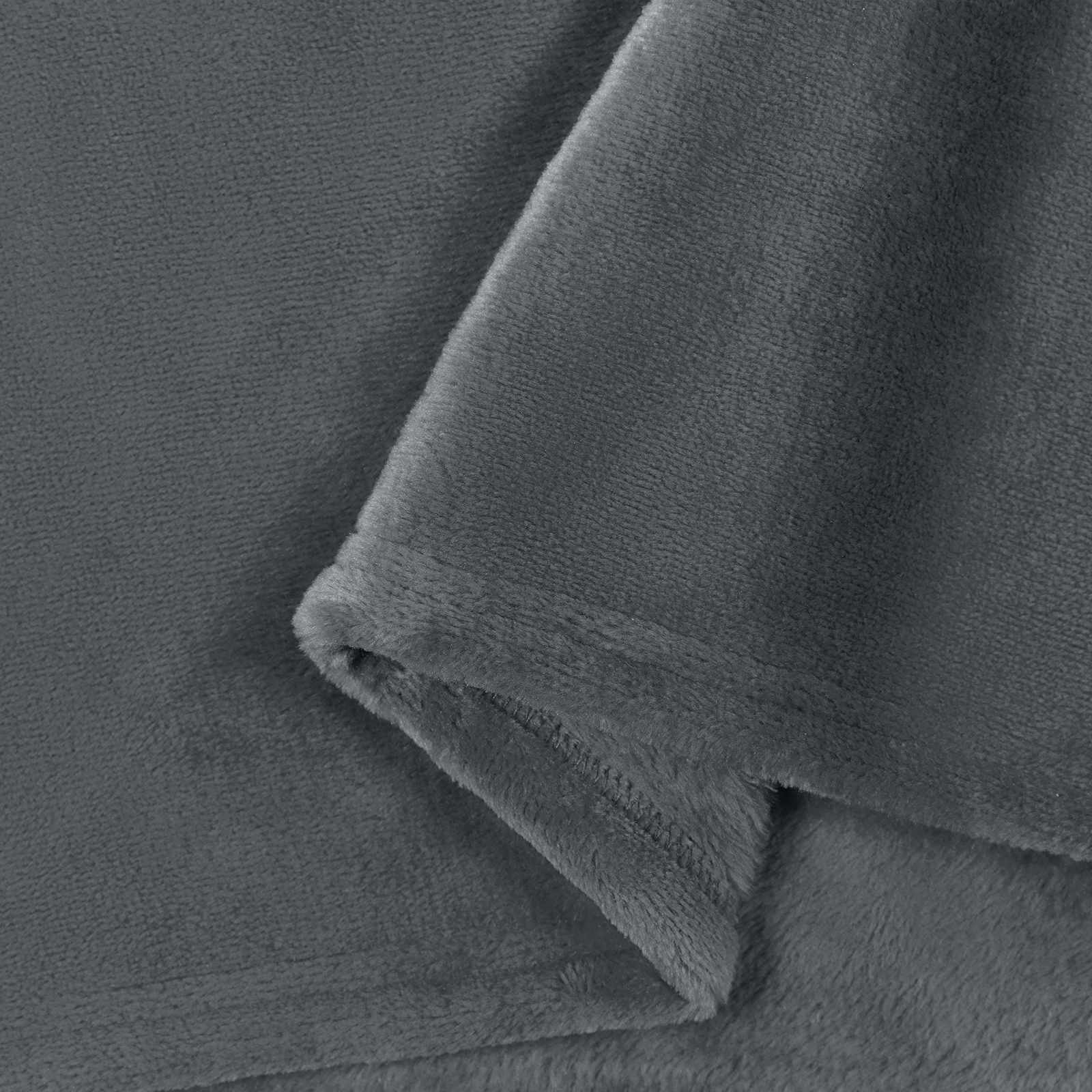 Überwurfdecke Beige 130 x 150 cm Fleece
