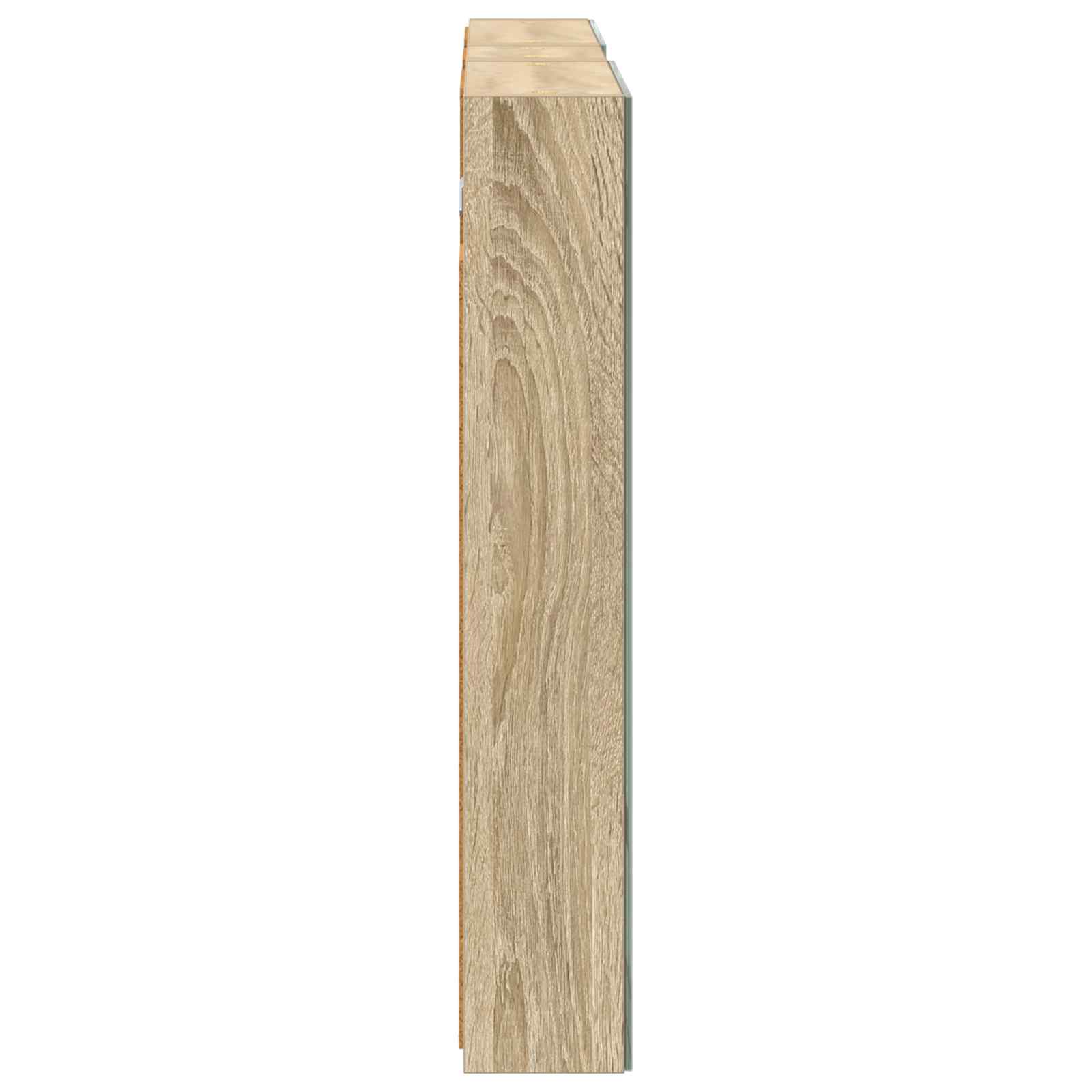 Badezimmerschrank-Set 3 pcs 80 x 10,5 x 50 cm Holzwerkstoff