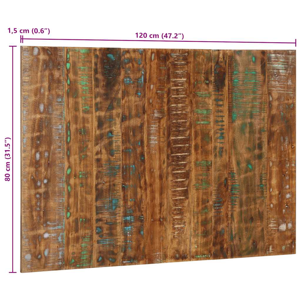 Kopfteil Mehrfarbig 160 cm Massivholz Altholz