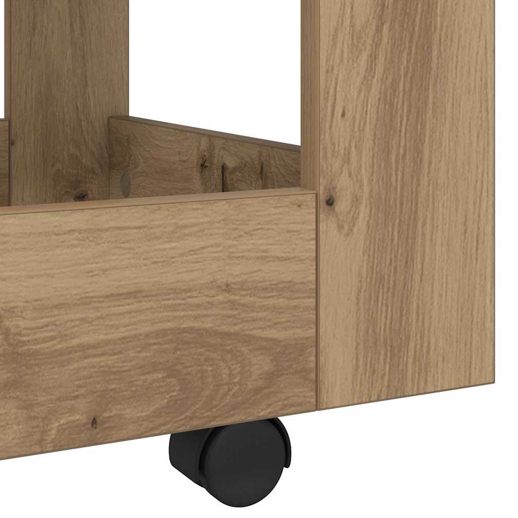 Bürowagen Weiß 60x45x60 cm Holzwerkstoff