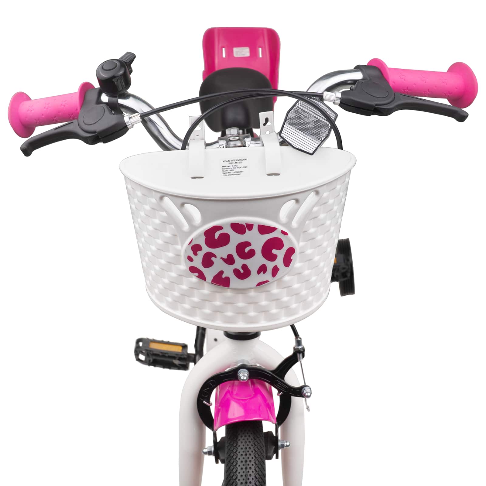 Kinderfahrrad Mit Stützrädern 12 Zoll für 2-4 Jahre alt Rosa