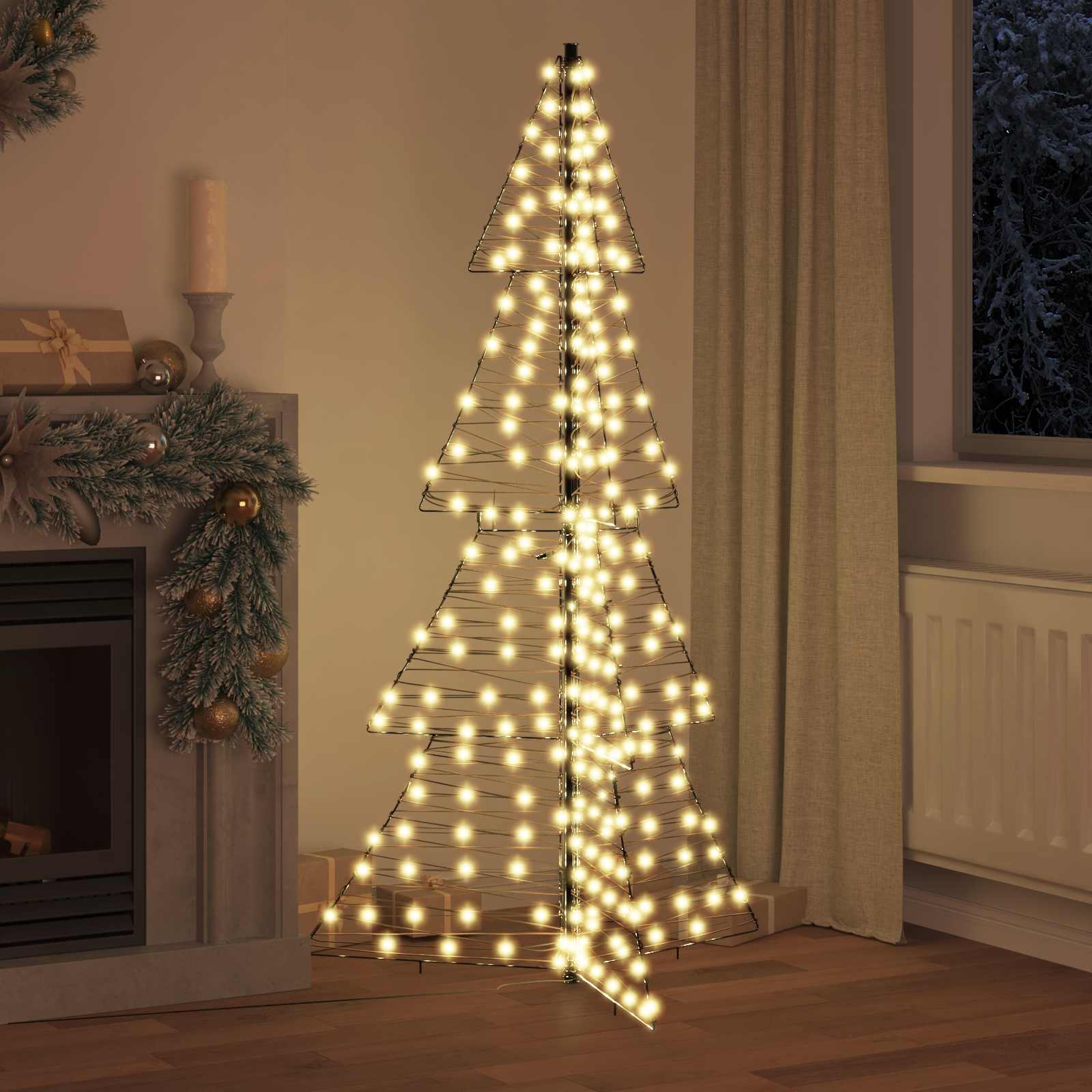 Weihnachtsbaum mit 100 LEDs Warmes Weiß 120 cm PET