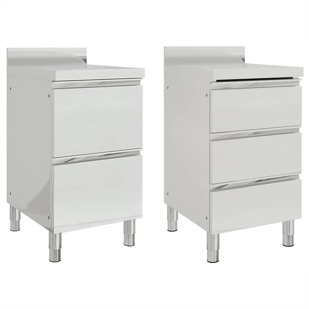 Gewerbe-Küchenschrank mit 2 Schubladen 50x60x96 cm