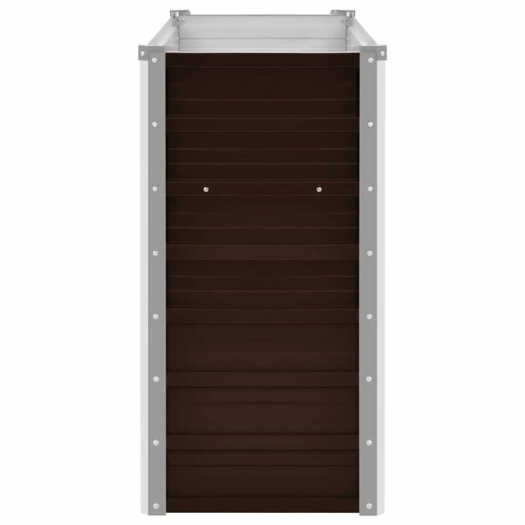 Hochbeet Braun 160 x 80 x 77 cm Verzinkter Stahl