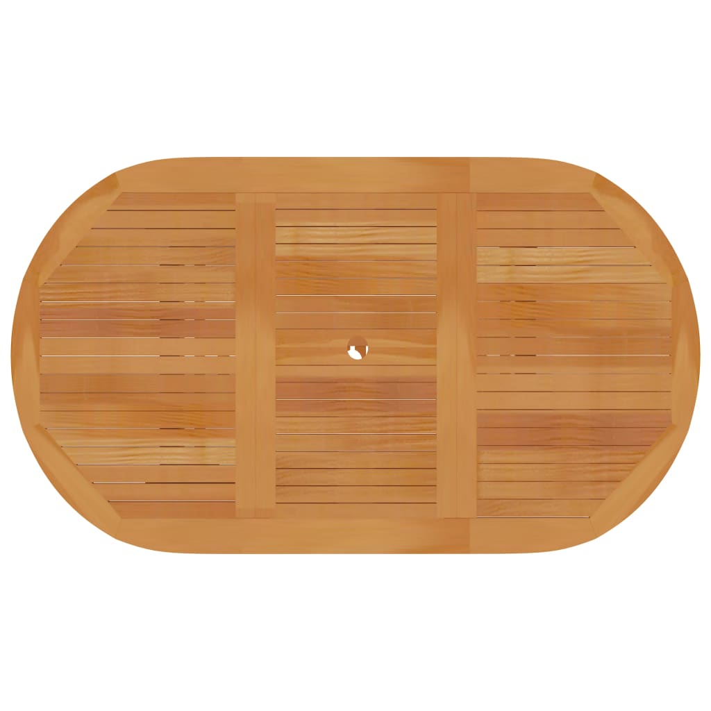 Gartentisch 180x90x75 cm Massivholz Teak