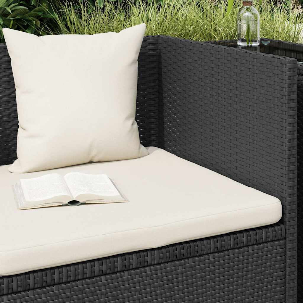Garten-Sofabett 200x60 cm Poly Rattan Grau