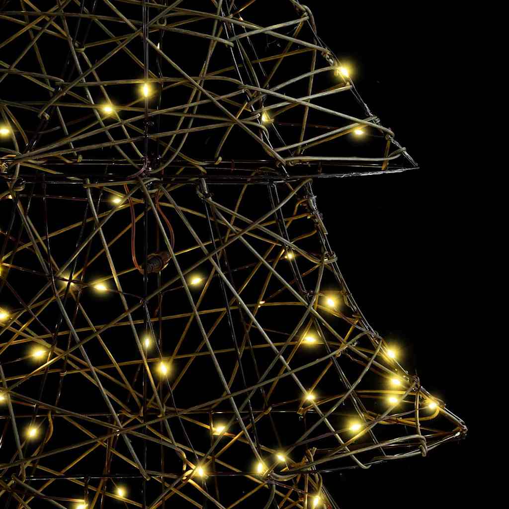 Weihnachtsbaum mit 120 LEDs Warmweiß 120,5 cm PET