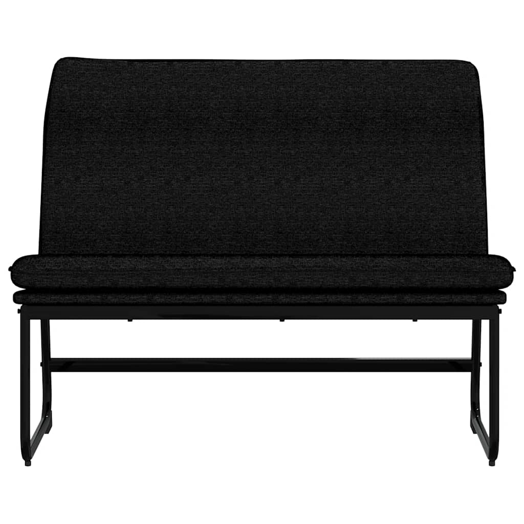 Sitzbank Hellgrau 100x75x76 cm Stoff