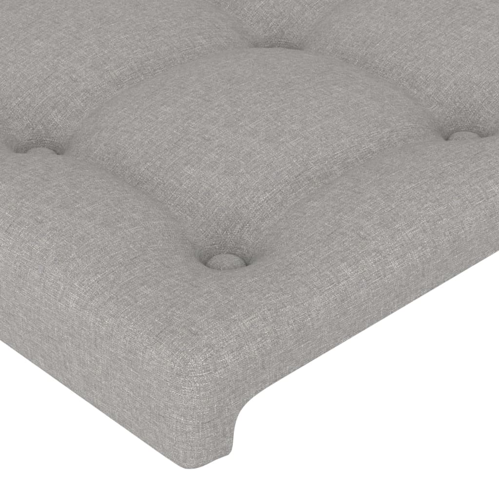Kopfteil Hellgrau 80x5x118/128 cm Stoff