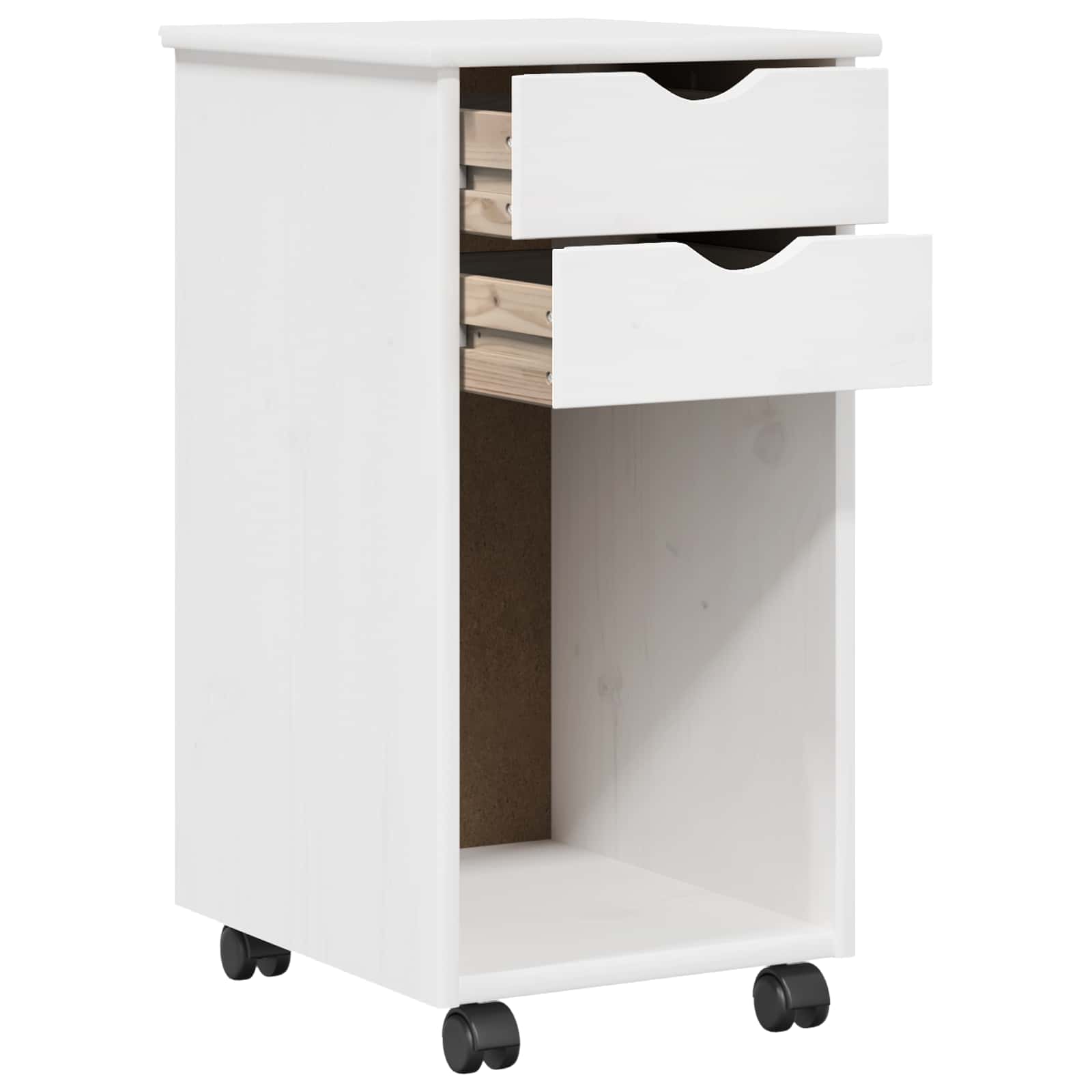 Rollschrank Honigbraun 34 x 39 x 65,5 cm Massives Kiefernholz
