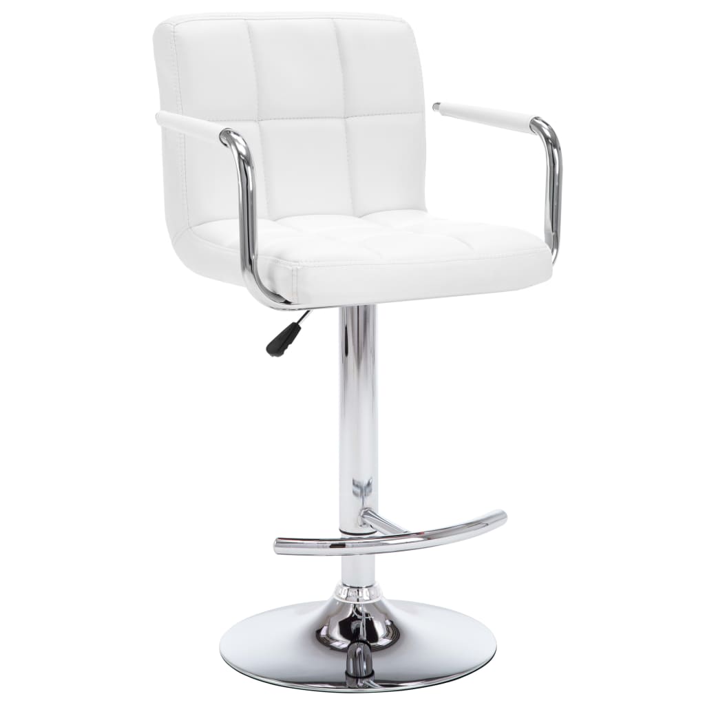 Barhocker 2 Stk. Rot Kunstleder