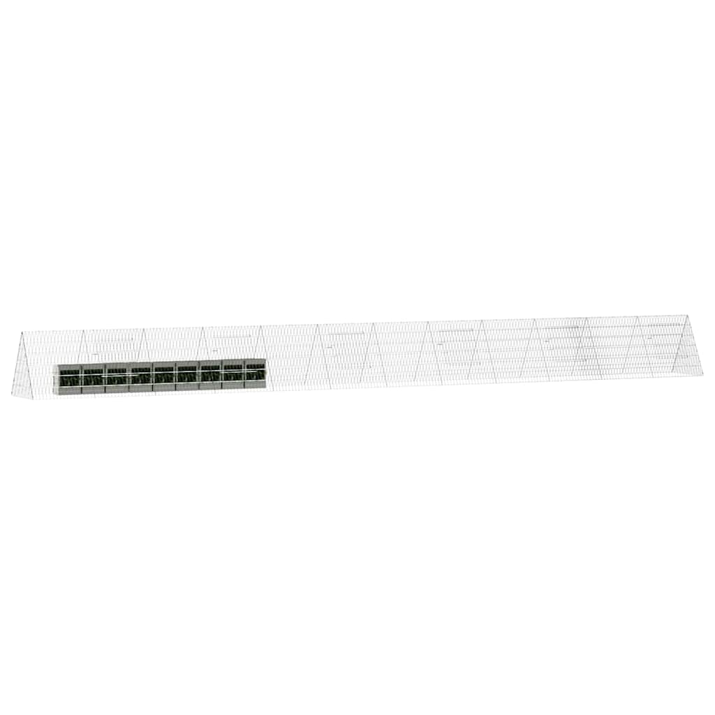 Hasenkäfig Silber 110 x 55 x 55 cm Verzinkter Stahl