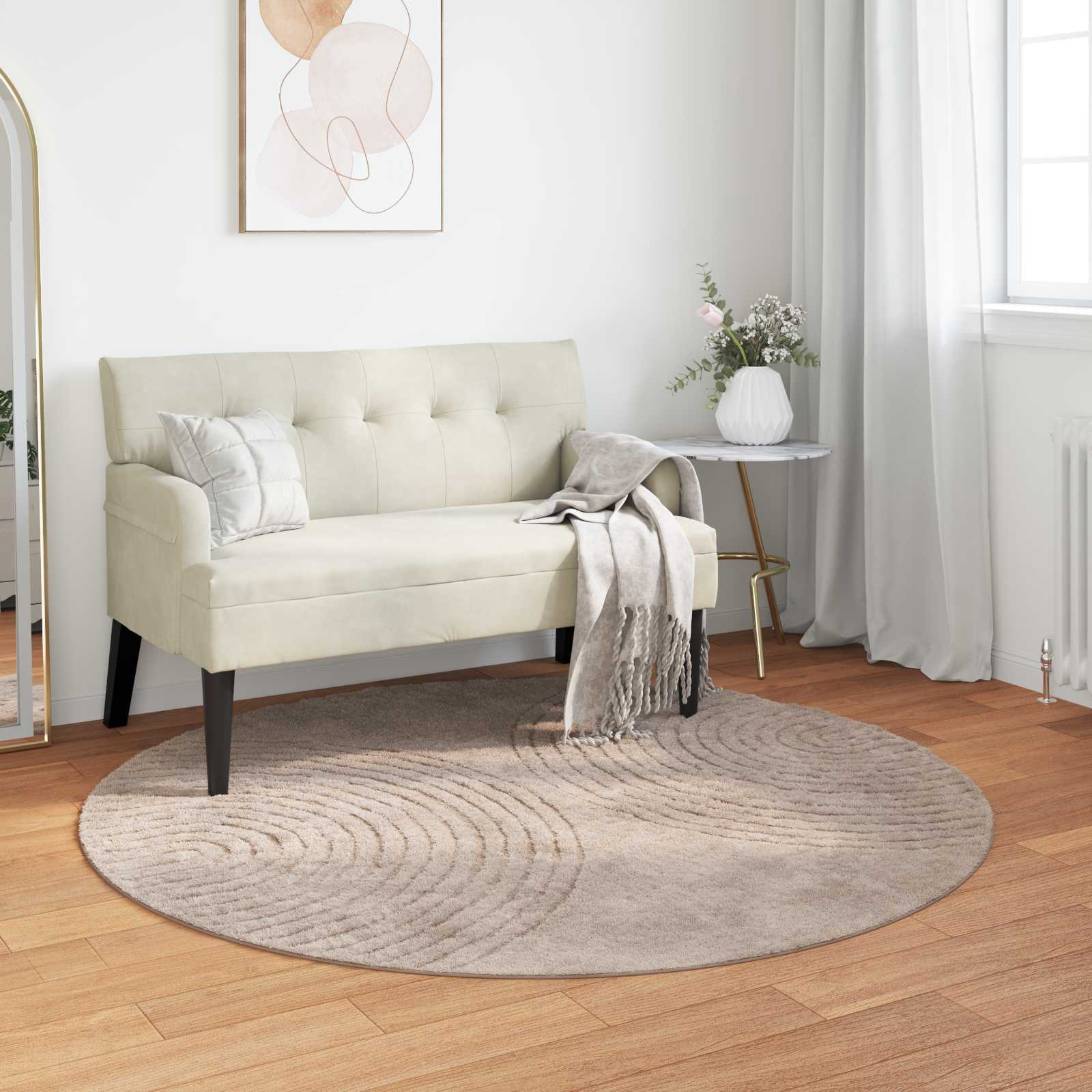 Bereichsteppiche Rechtwinklig GALATI Creme 150 x 80 cm