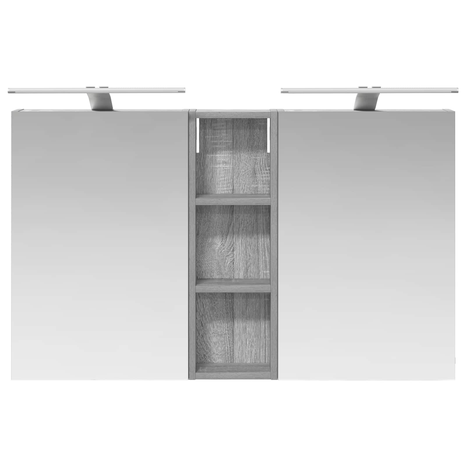 Badezimmerschrank-Set 3 pcs 80 x 10,5 x 50 cm Holzwerkstoff