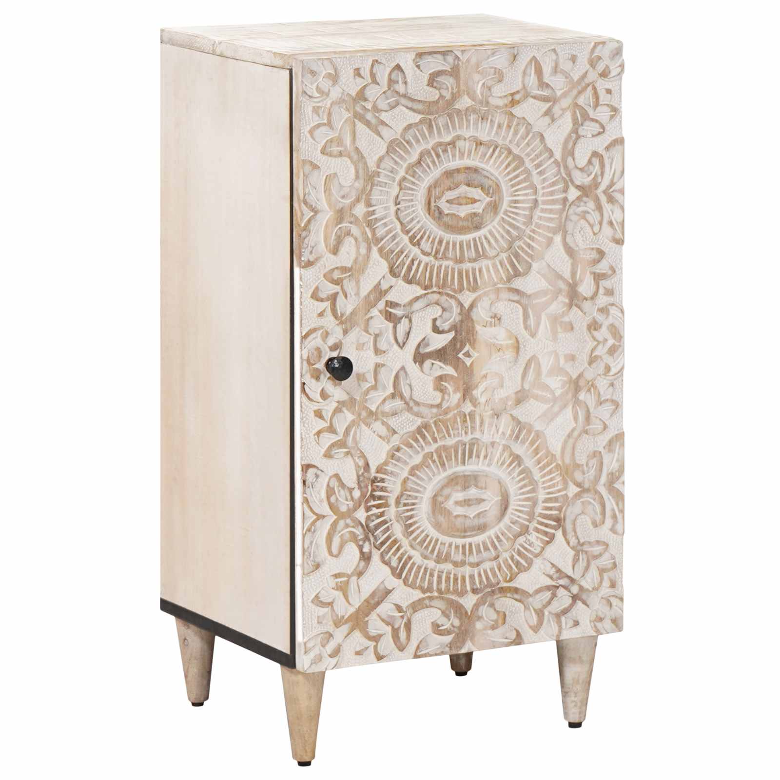 Sideboard mit Speicher Braun 40 x 33,5 x 75 cm Massivholz Mango