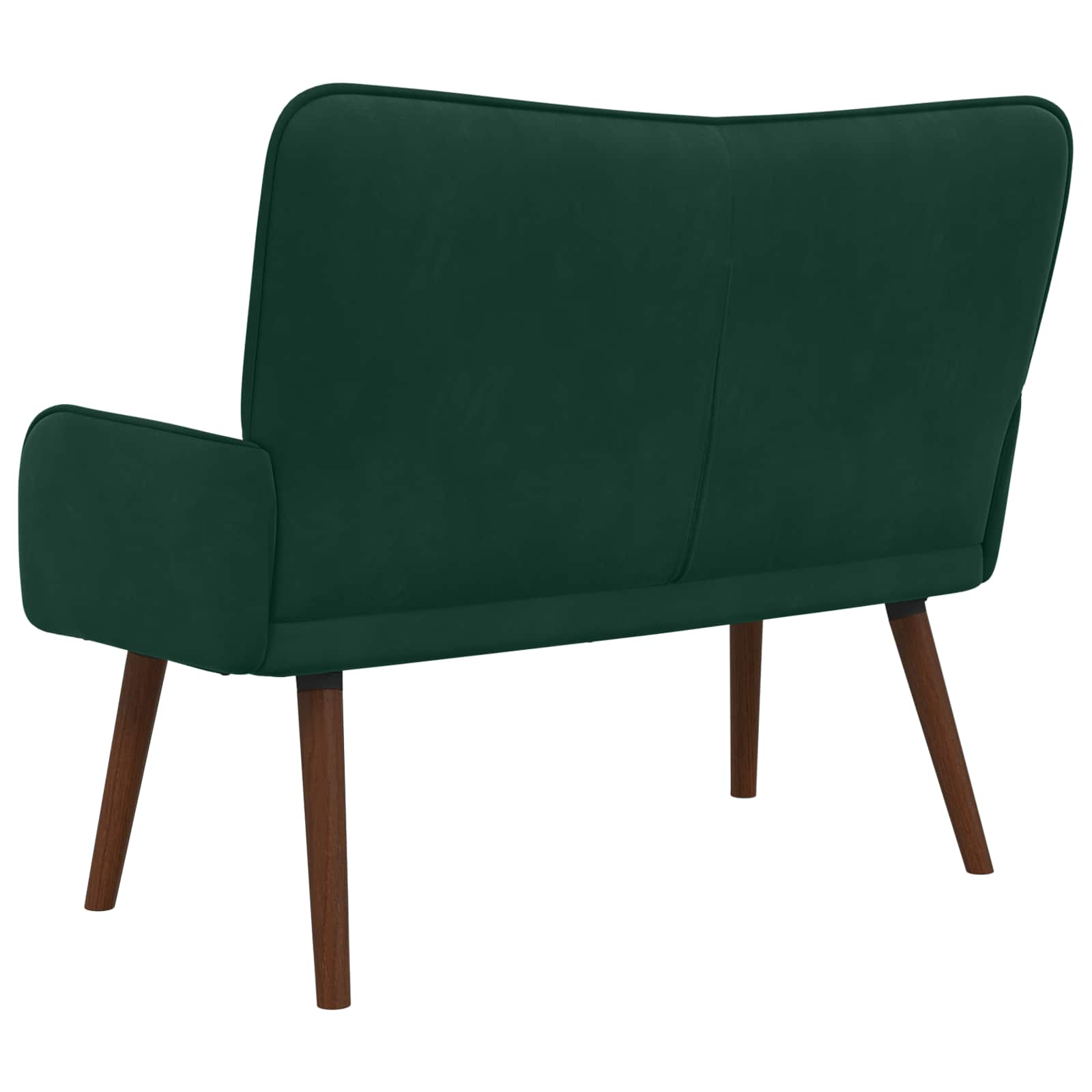 2-Sitzer Sofa Hellgrau 115 x 61 x 87 cm Samt (V)