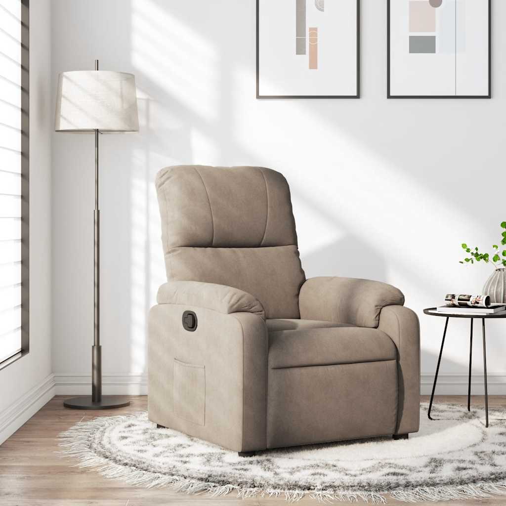 Relaxsessel Elektrisch Braun Mikrofasergewebe