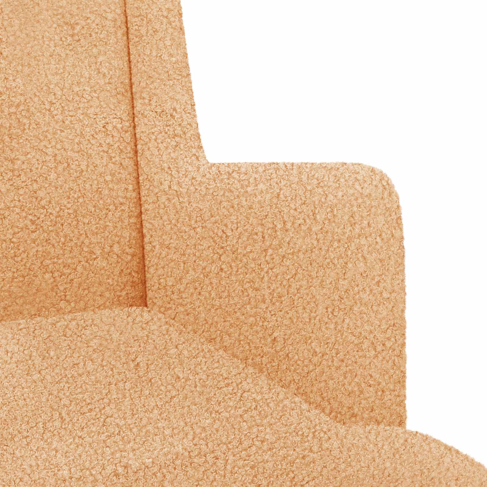 Schaukelstuhl Hellgrau 62 x 80 x 85 cm Bouclé