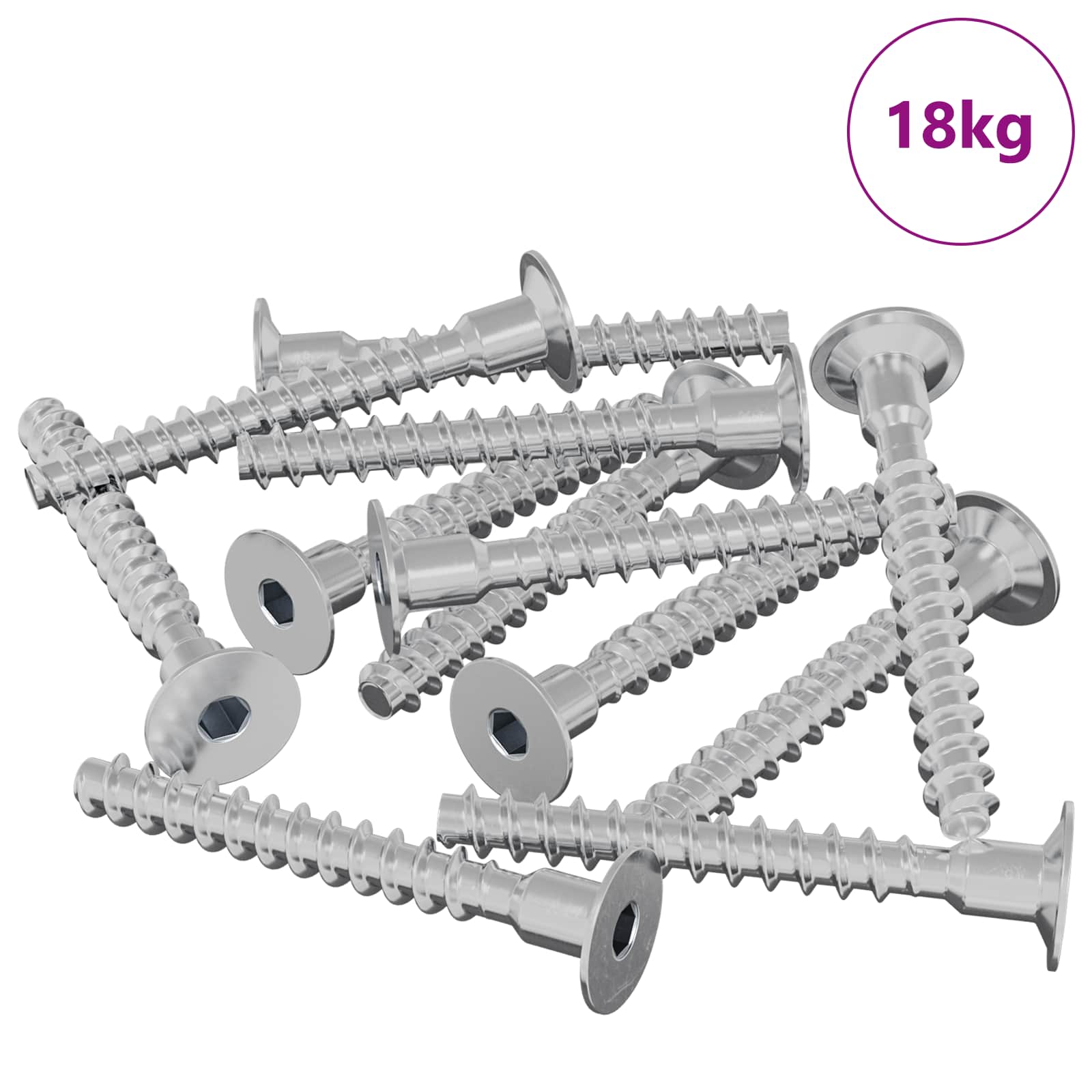 Schraube 2 pcs Zink-beschichtet 5 x 40 mm Eisen