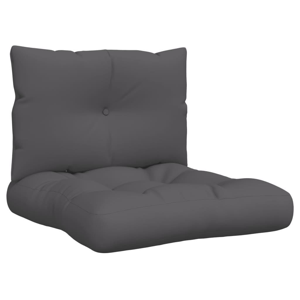 Palettenkissen 3-tlg. Taupe Stoff