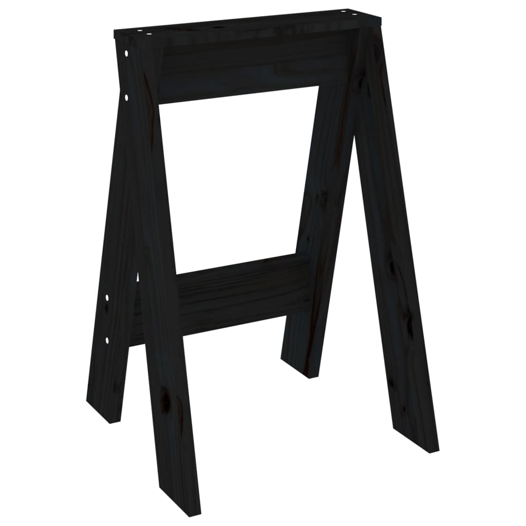 Hocker 2 Stk. 40x40x45 cm Massivholz Kiefer
