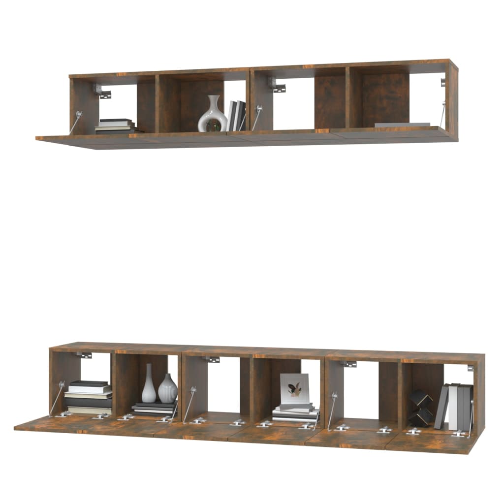 5-tlg. TV-Schrank-Set Weiß Holzwerkstoff