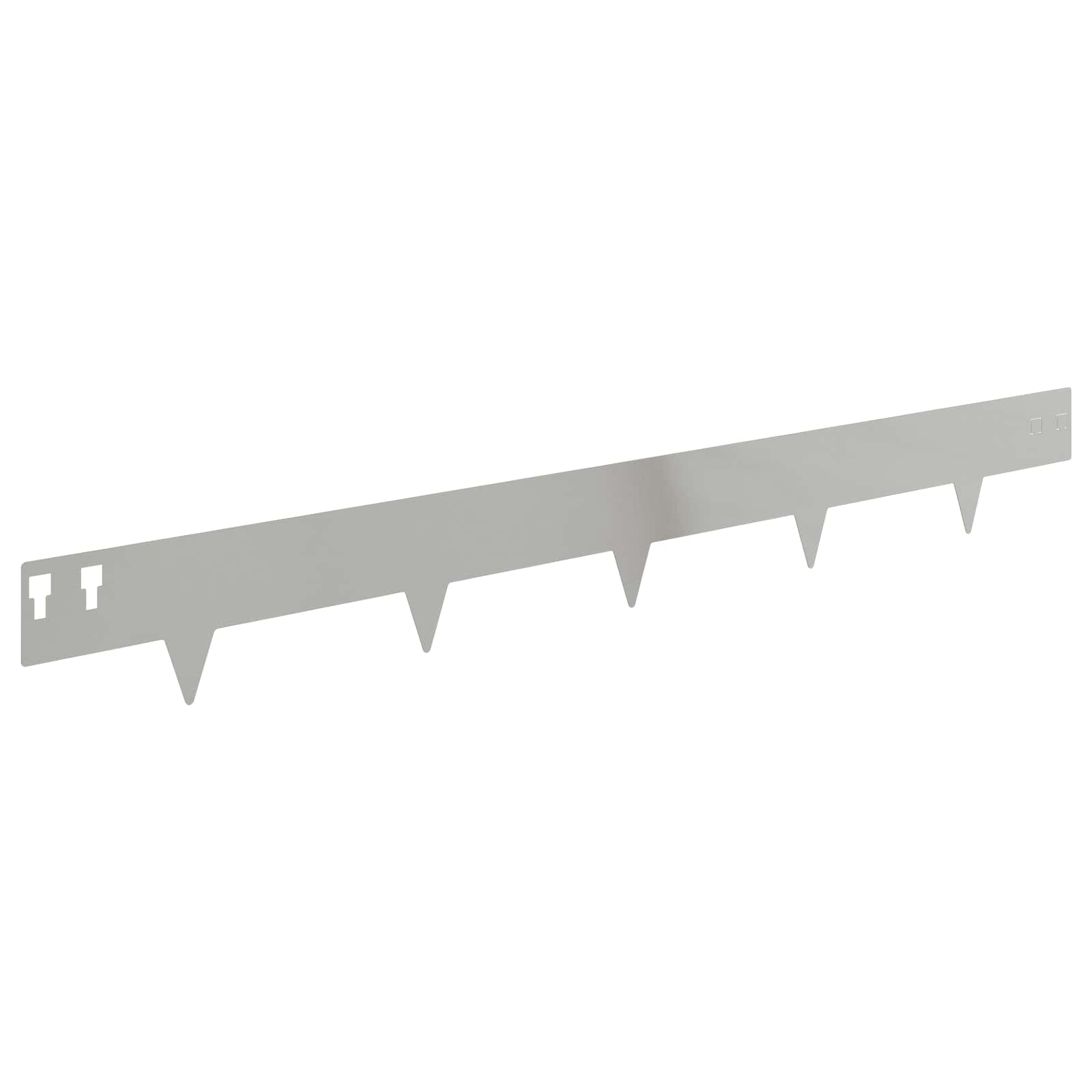 Raseneinfassung 10 pcs 100 x 12 cm Stahl Schwarz