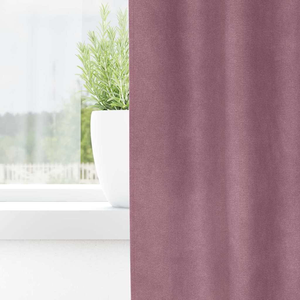 Verdunkelungsvorhänge 2 pcs Schwarz 140 x 140 cm Samt
