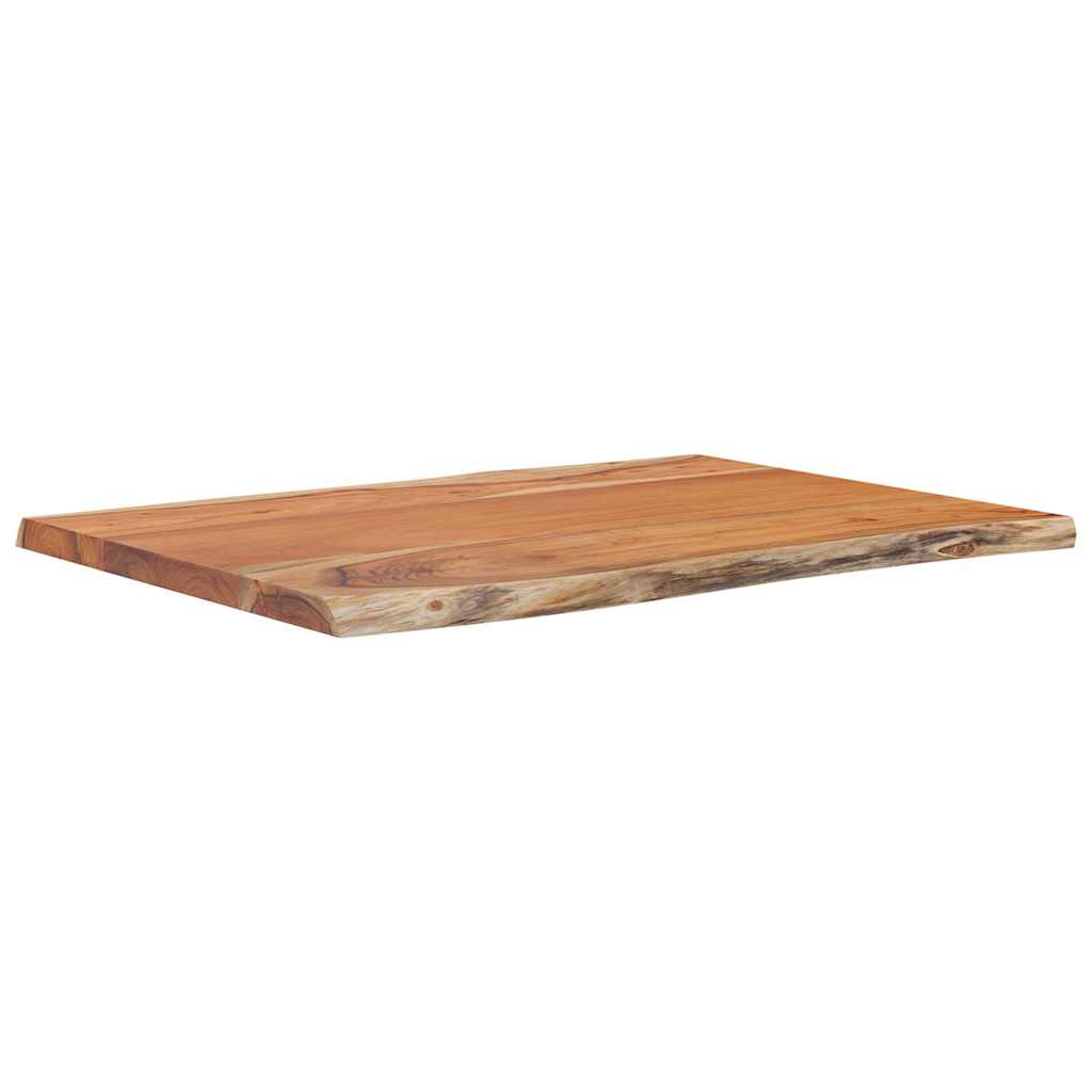 Tischplatte 40x40x2,5 cm Rechteckig Massivholz Akazie Baumkante