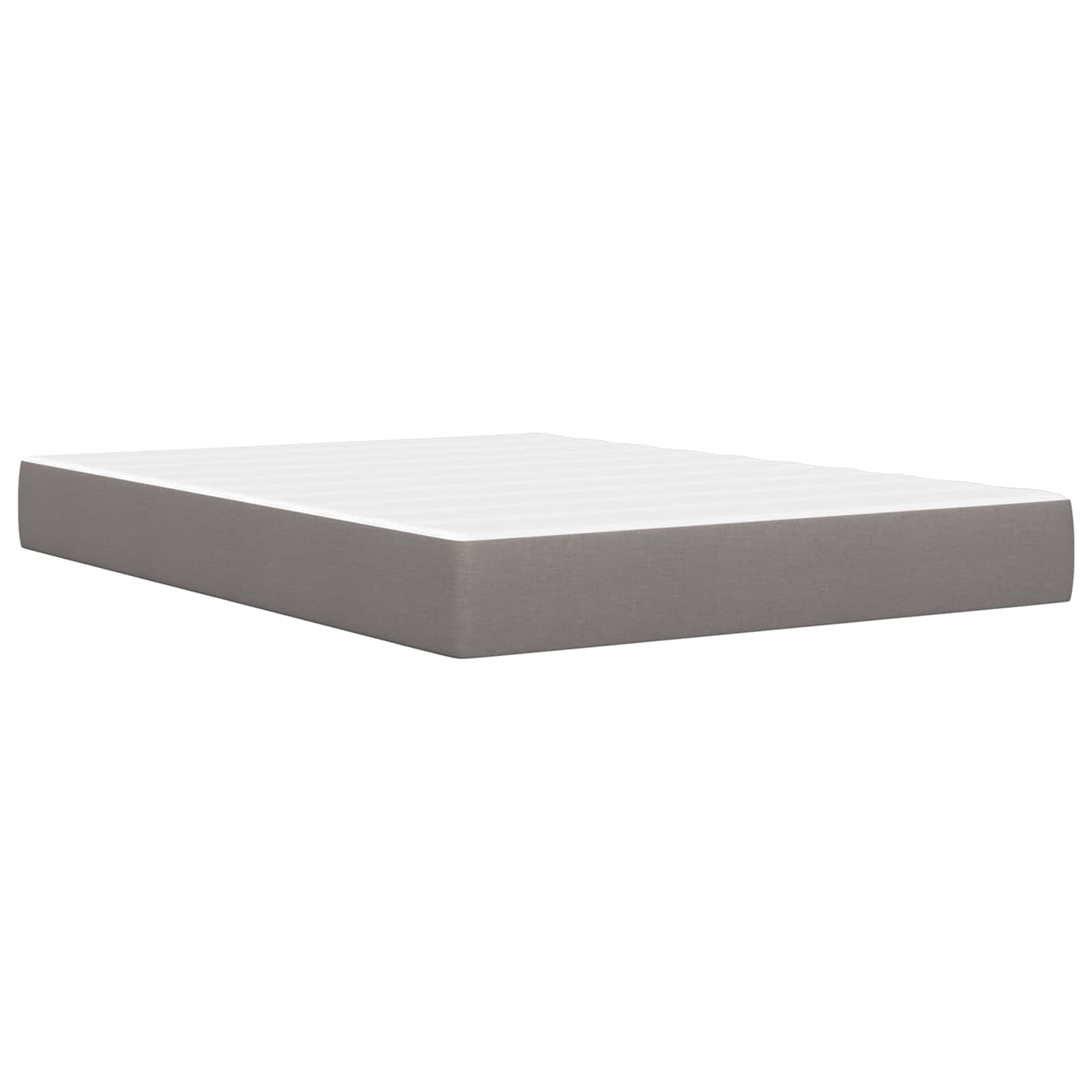 Bettgestell mit Matratze Hellgrau 80x 200 cm Polyester