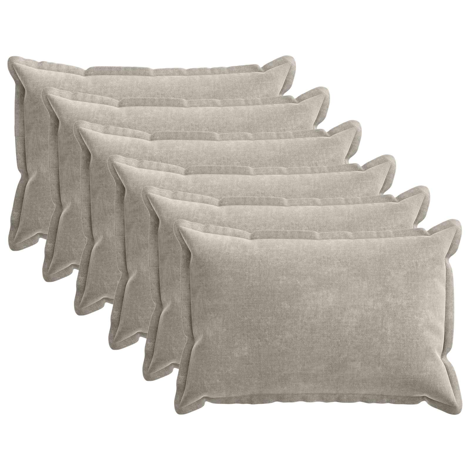Kissenbezug 2 Stk. HOUTEN Dunkelgrau 30 x 30 cm Chenille-Stoff