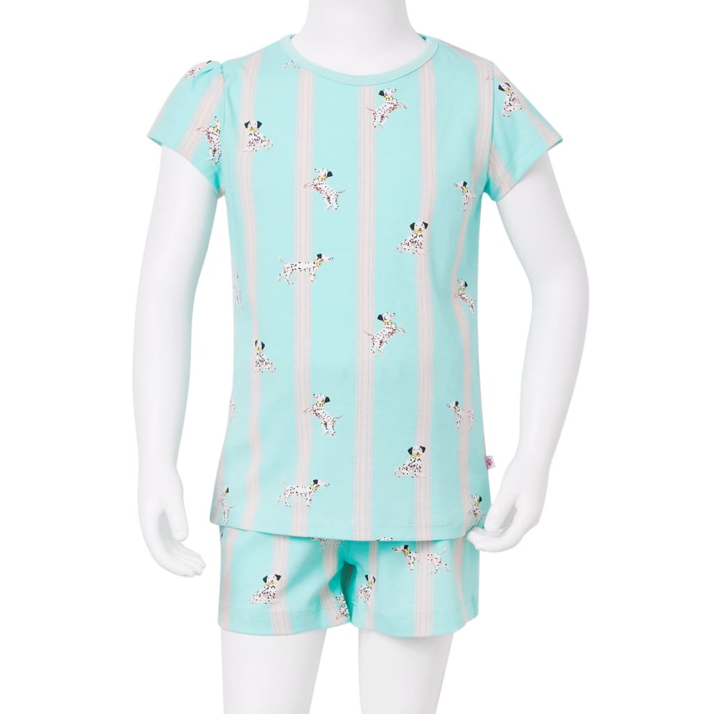 Kinderpyjama mit Kurzen Ärmeln Ecru 104