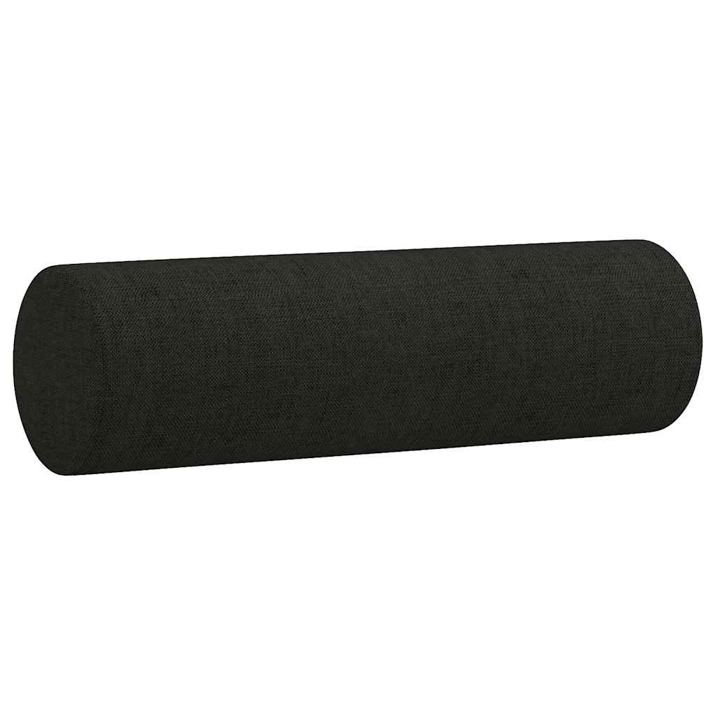 2-Sitzer-Sofa mit Zierkissen Braun 120 cm Stoff