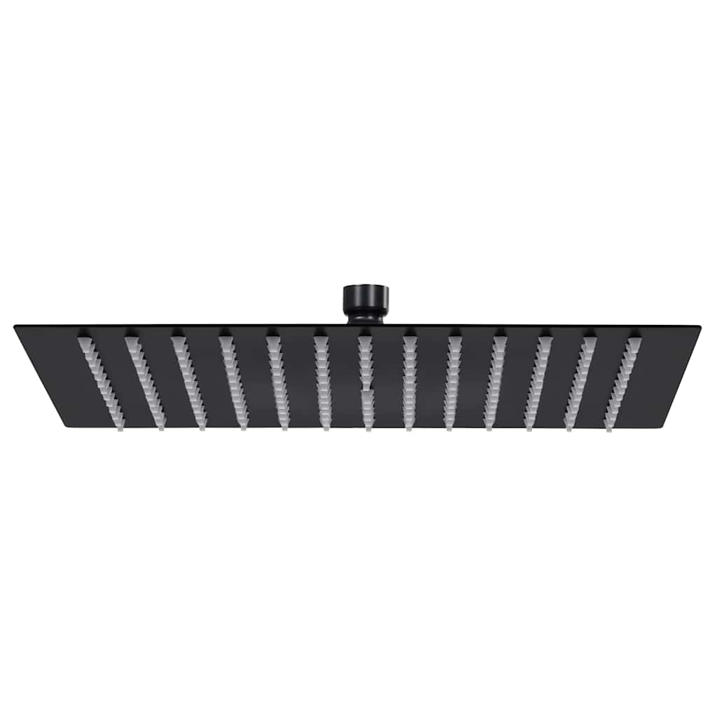 Regenbrause Edelstahl 40 cm Rund Schwarz