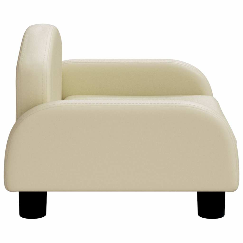 Kindersofa Schwarz 70x45x30 cm Kunstleder