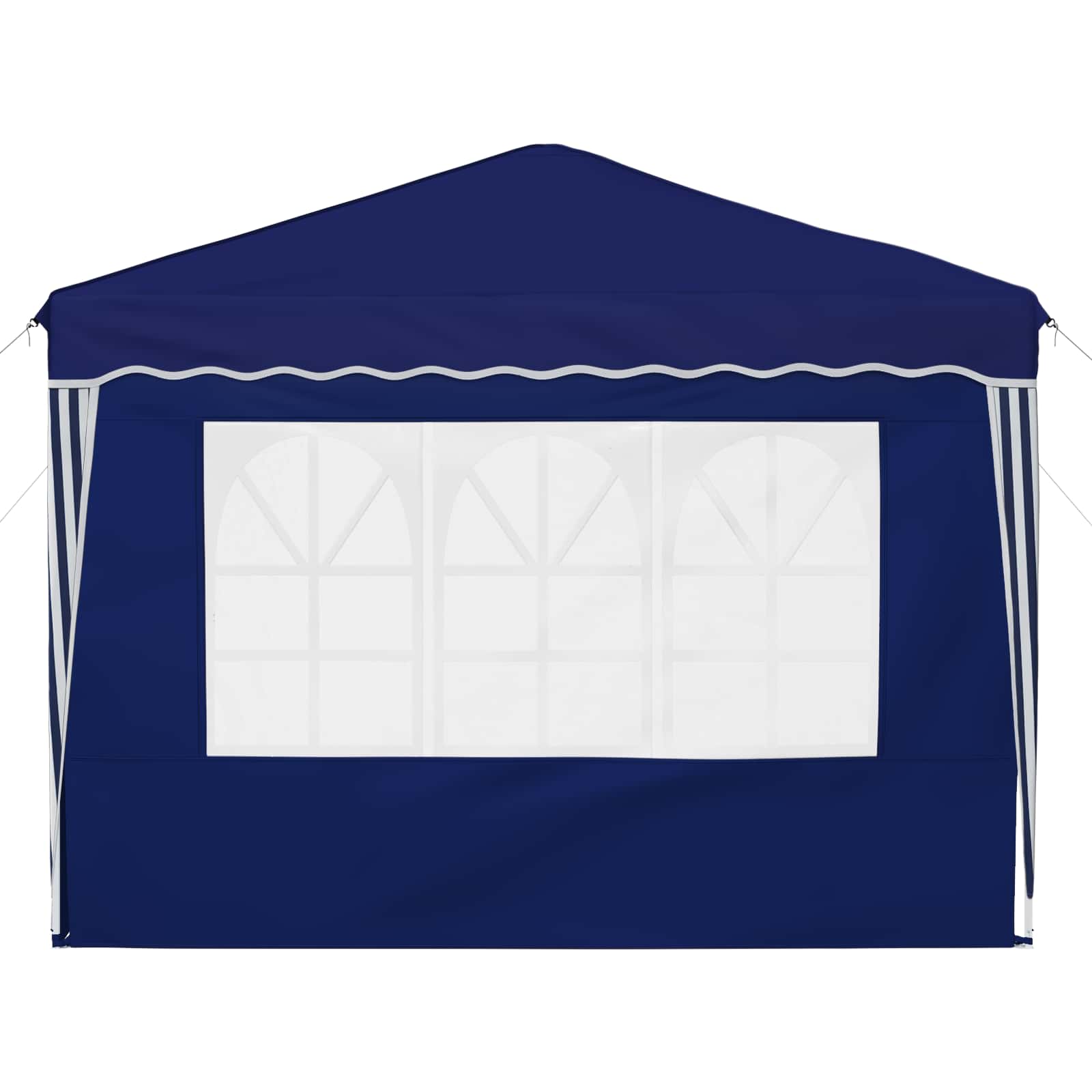 Pop-up Partyzelt 288 x 288 x 245 cm Creme Oxford-Stoff