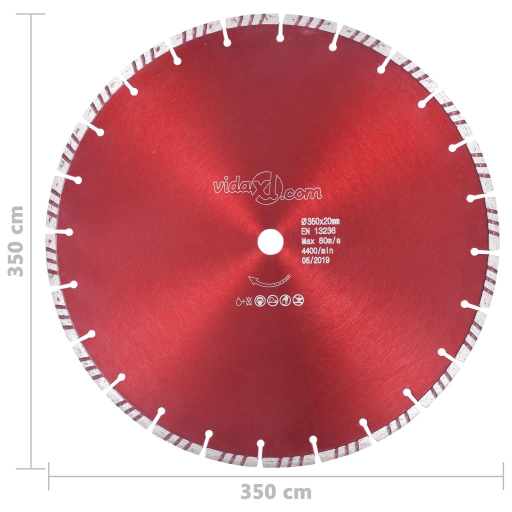 Diamant-Trennscheibe mit Turbo Stahl 300 mm