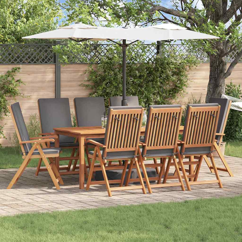 Gartenstuhl 4 pcs Braun und Grau 57 x 71,5 x 104 cm