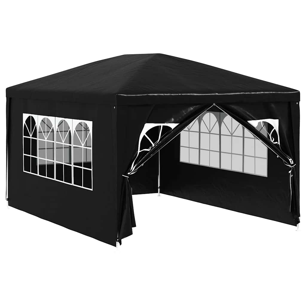 Party-Zelt 400 x 300 x 255 cm Rot PE und Stahl