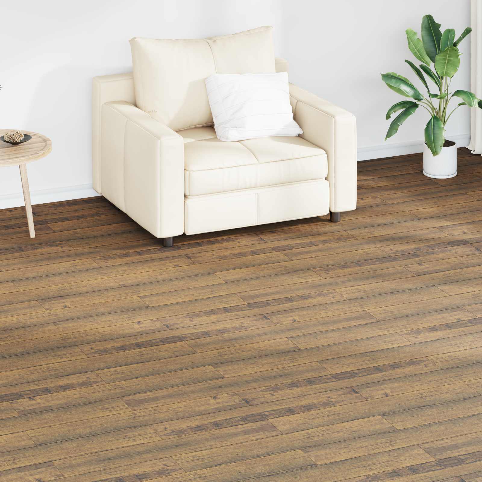 Bodenplanken 36 pcs Walnussbraun 5,02 m² PVC