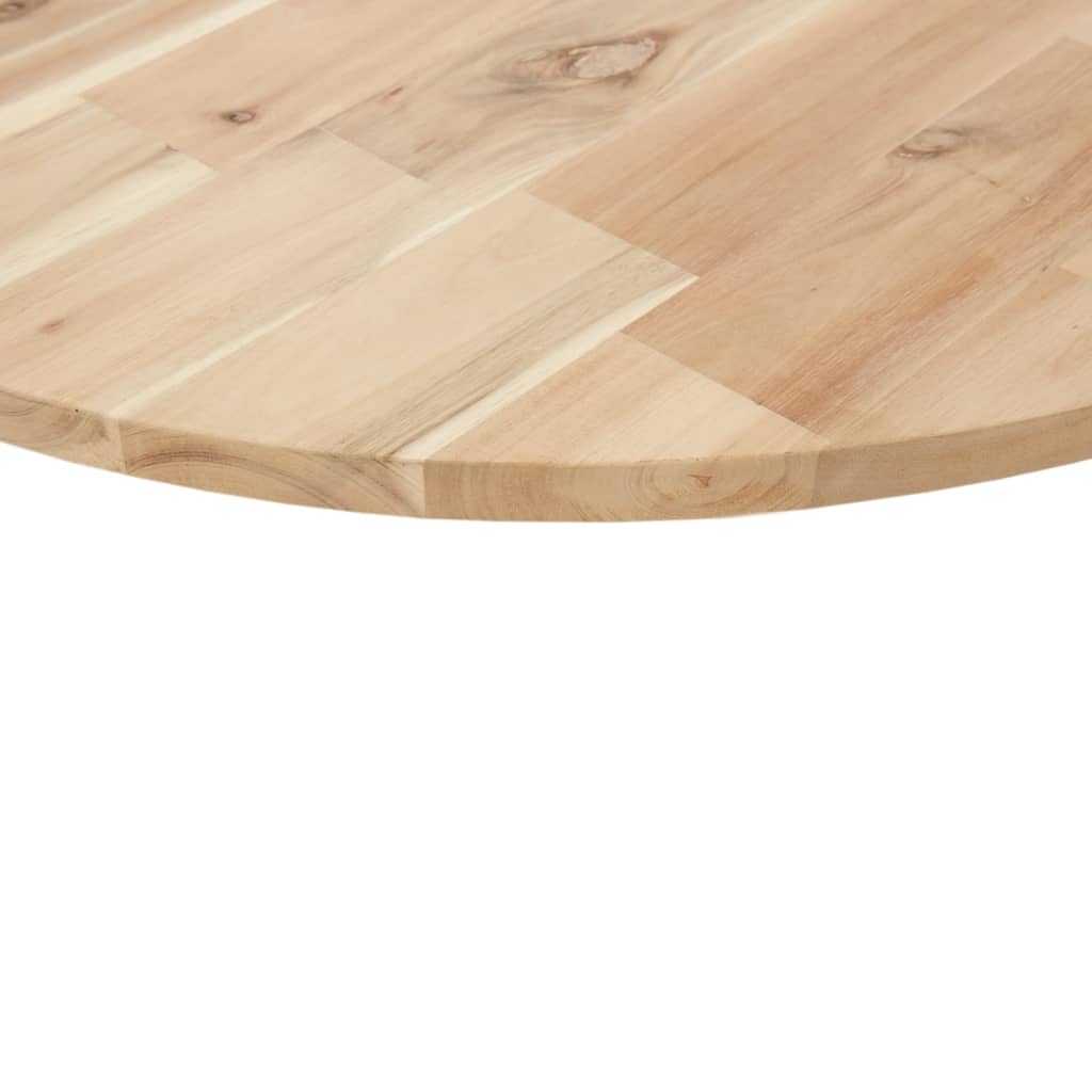 Tischplatte Rund Ø40x2 cm Massivholz Akazie