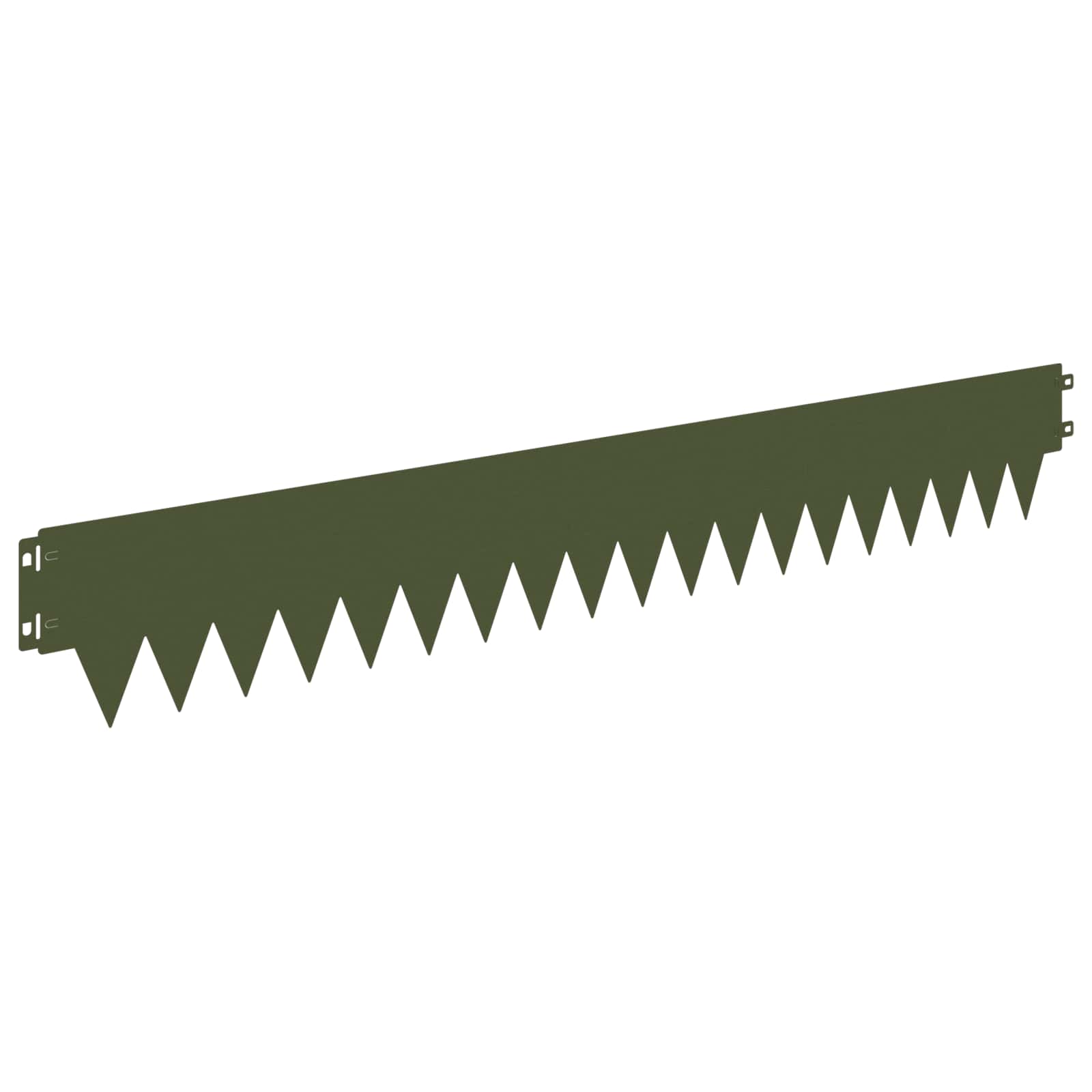 Raseneinfassung 10 pcs Länge Höhe 103 x 15 cm Stahl Schwarz