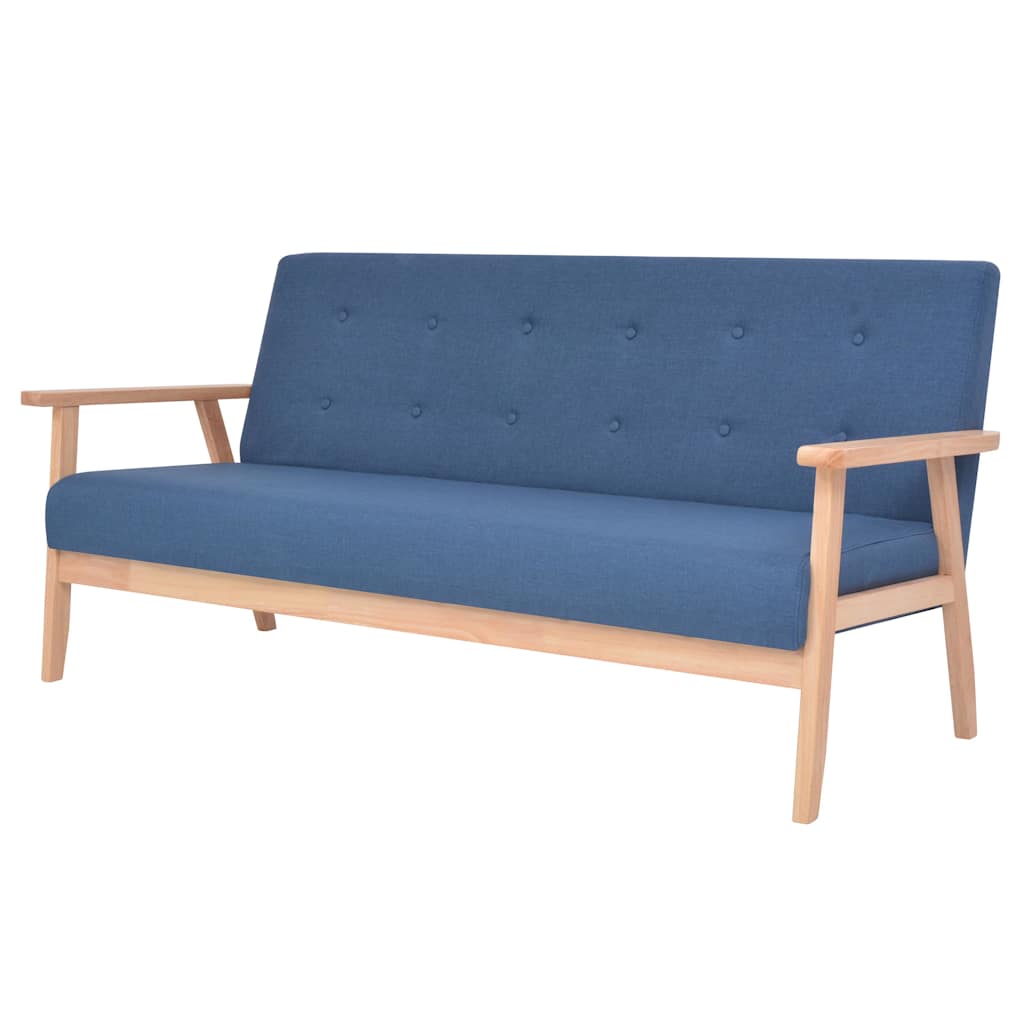 2-Sitzer-Sofa Stoff Hellgrau