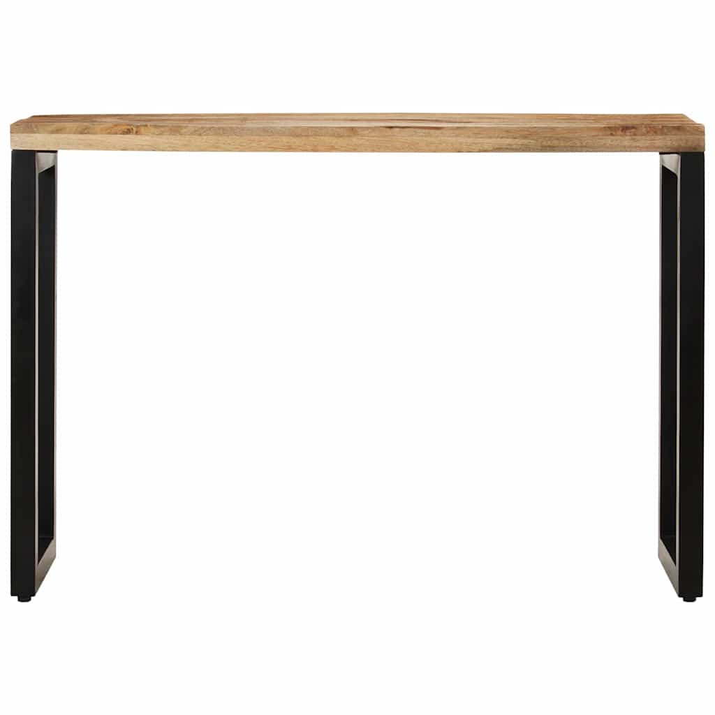 Konsolentisch 120x35x76 cm Stahl und Massivholz Mango